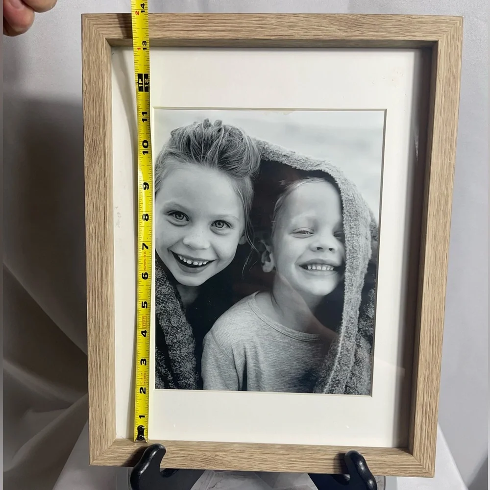 Wood Frame 8x10 Matted Black & White Portrait Print Wall Art Decor